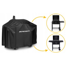 Didelė, vientisa 143 cm medžio anglies kepsninė ant ratų, uždara statinė, grotelės