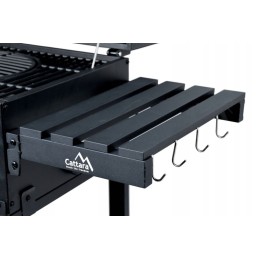 Grilis su anglimis su karališkomis ketaus grotelėmis