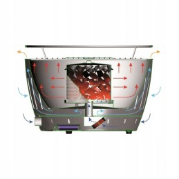 Automatinis anglies grilis el fuego tulsa 32 cm - nešiojamas