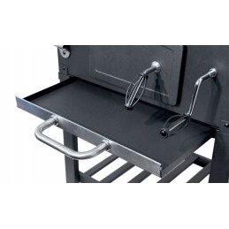 Grilis su anglimis su karališkomis ketaus grotelėmis