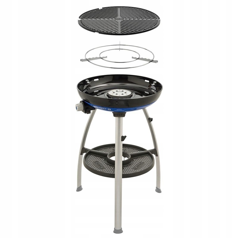 Dujinis grilis 30mbar cadac bbq carri chef 47cm degiklis iš nerūdijančio plieno