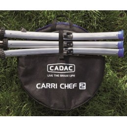 Dujinis grilis 30mbar cadac bbq carri chef 47cm degiklis iš nerūdijančio plieno