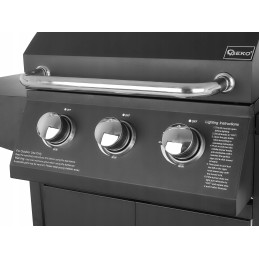 Dujinis sodo grilis 3+1 11,6 kW grotelės 4 degikliai