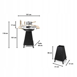 Anglies grilis 2in1 grilio plokštė