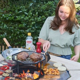 Anglies grilis 2in1 grilio plokštė