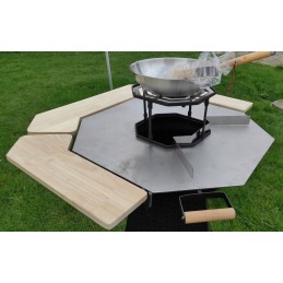 Anglies grilis 2in1 grilio plokštė