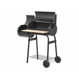 Didelė sodo anglių kepsninė su dangčiu, uždara rūkykla