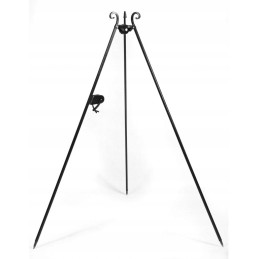 Afrikietiškas ketaus katilas 13l ant trikojo 180cm su rite