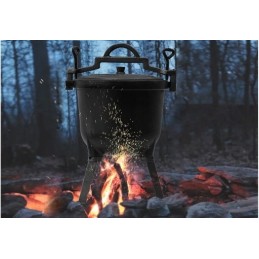 ⭐⭐medžioklinis katilas, emaliuotas ketaus puodas, 15l⭐⭐