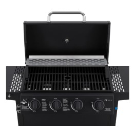 El Fuego San Jose dujinis grilis 4 degiklių ketaus šoninės grotelėsLenkijos reduktorius