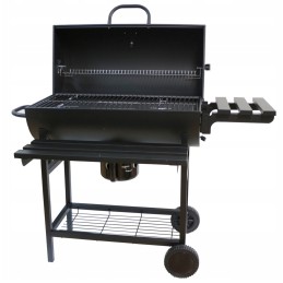 ⭐⭐Didelė reguliuojama sodo anglių kepsninė su dangteliu, ketaus grotelėmis, termometru⭐⭐