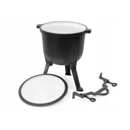 ⭐⭐medžioklinis katilas, emaliuotas ketaus puodas, 15l⭐⭐