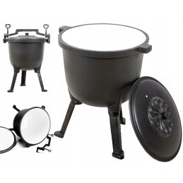 ⭐⭐medžioklinis katilas, emaliuotas ketaus puodas, 15l⭐⭐