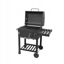 Grilis su anglimis 57,5 x 42 cm Kampinis su Activa ketaus grotelėmis