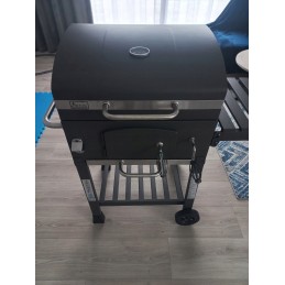 Grilis su anglimis 57,5 x 42 cm Kampinis su Activa ketaus grotelėmis