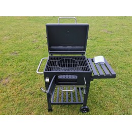 Grilis su anglimis 57,5 x 42 cm Kampinis su Activa ketaus grotelėmis