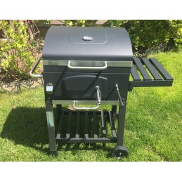 Grilis su anglimis 57,5 x 42 cm Kampinis su Activa ketaus grotelėmis