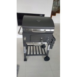 Grilis su anglimis 57,5 x 42 cm Kampinis su Activa ketaus grotelėmis