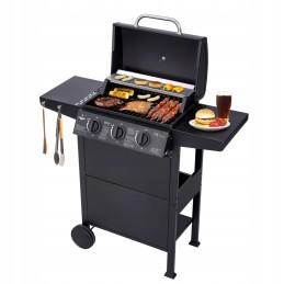 El Fuego San Jose dujinis grilis, 3 degikliai, ketaus grotelės, reduktorius su žarna