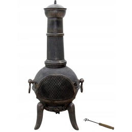 Jago lauko sodo židinys, ketaus, 43 x 43 x 108 cm