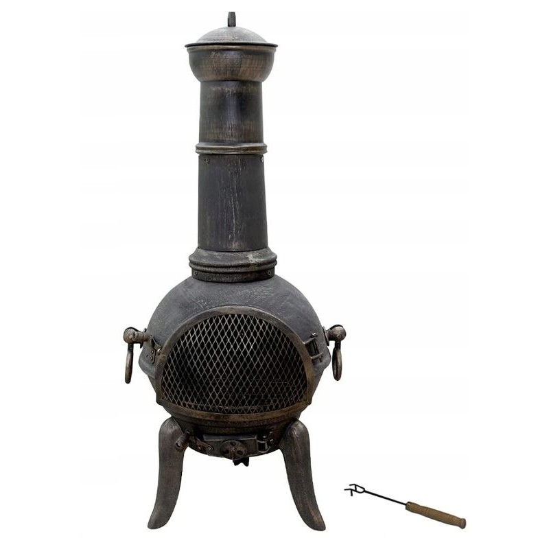 Jago lauko sodo židinys, ketaus, 43 x 43 x 108 cm