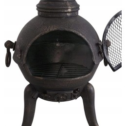 Jago lauko sodo židinys, ketaus, 43 x 43 x 108 cm