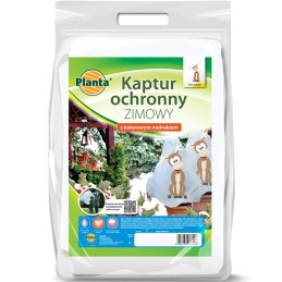 Apsauginiai žiemos gaubtai iš agrotekstilės p50 + UV + virvelė + "šiaurės elnio" spauda