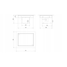 Dujinis židinys AQF2 60x80 10 kW propanas