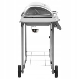 Vidaxl dujinis grilis su 4 degikliais sidabro spalvos