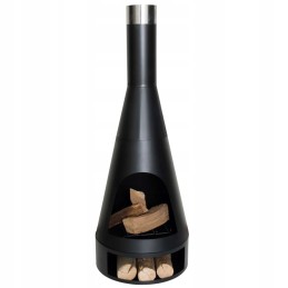 Redfire sodo židinys kingston 43 x 120 cm plieno matinės juodos spalvos