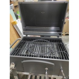 Grilis su anglimis 57,5x42 cm Kampinis su ketaus grotelėmis activa