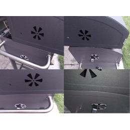 Grilis su anglimis 57,5x42 cm Kampinis su ketaus grotelėmis activa