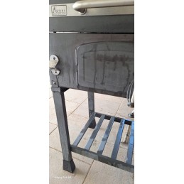 Grilis su anglimis 57,5x42 cm Kampinis su ketaus grotelėmis activa