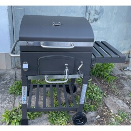 Grilis su anglimis 57,5x42 cm Kampinis su ketaus grotelėmis activa