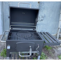 Grilis su anglimis 57,5x42 cm Kampinis su ketaus grotelėmis activa