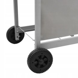 Dujinis grilis su 4 degikliais, sidabrinis