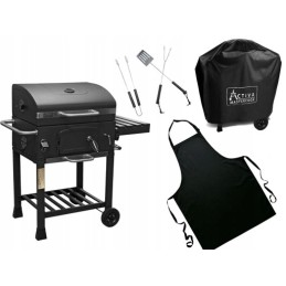 ⭐⭐aktyvios anglies kepsninė, ketaus grotelės + Activa priedai 57,5x42 cm⭐⭐