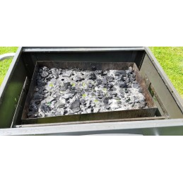 ⭐⭐aktyvios anglies kepsninė, ketaus grotelės + Activa priedai 57,5x42 cm⭐⭐