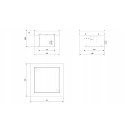 Dujinis židinys AQF1 60x80 10 kW propanas
