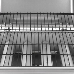 Dujinis grilis su 4 sidabriniais degikliais