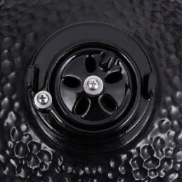 Keraminės kamado kepsninės su rūkykla 2 viename 56 cm juodos spalvos