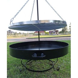 Sodo trikojis grilis su nerūdijančio plieno grotelėmis