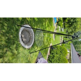 Sodo trikojis grilis su nerūdijančio plieno grotelėmis