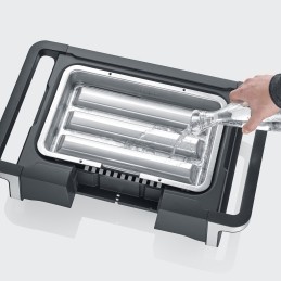 Severin PG 8117 Senoa Boost S juoda ir sidabrinė elektrinė kepsninė