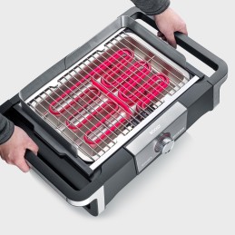 Severin PG 8117 Senoa Boost S juoda ir sidabrinė elektrinė kepsninė