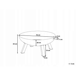 Sodo židinys, laužavietė, grilis, didelis plieninis dubuo
