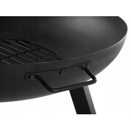 Sodo židinys, laužavietė, grilis, didelis plieninis dubuo