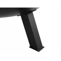 Sodo židinys, laužavietė, grilis, didelis plieninis dubuo