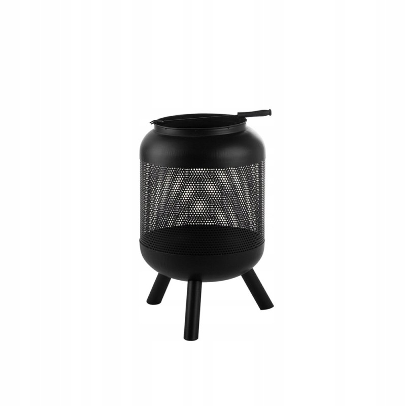 Sodo židinys, laužavietė, grilis, didelis plieninis dubuo