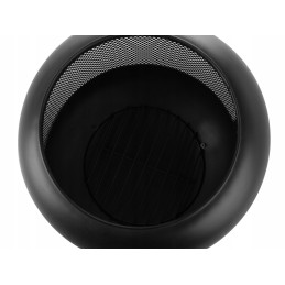 Sodo židinys, laužavietė, grilis, didelis plieninis dubuo